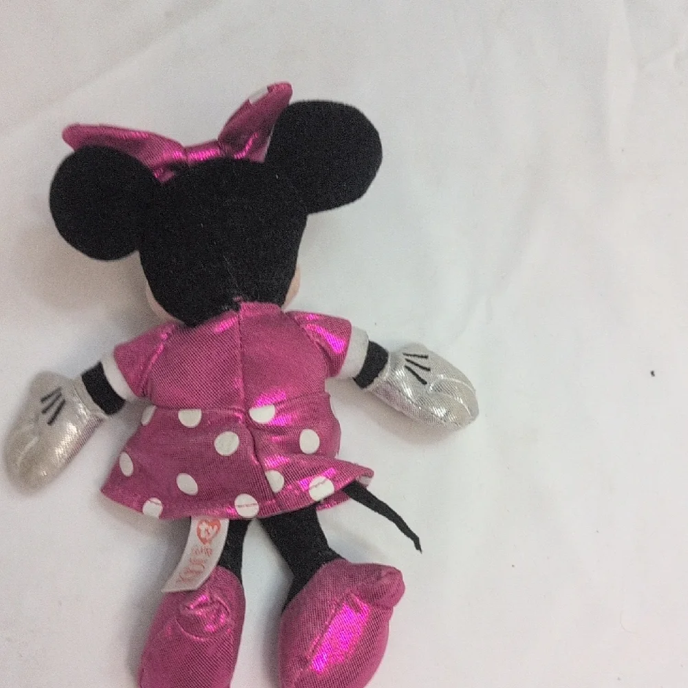 Disney Minnie Mouse TY Mini Disney Plush - Pink and Black - Picture 2 of 5